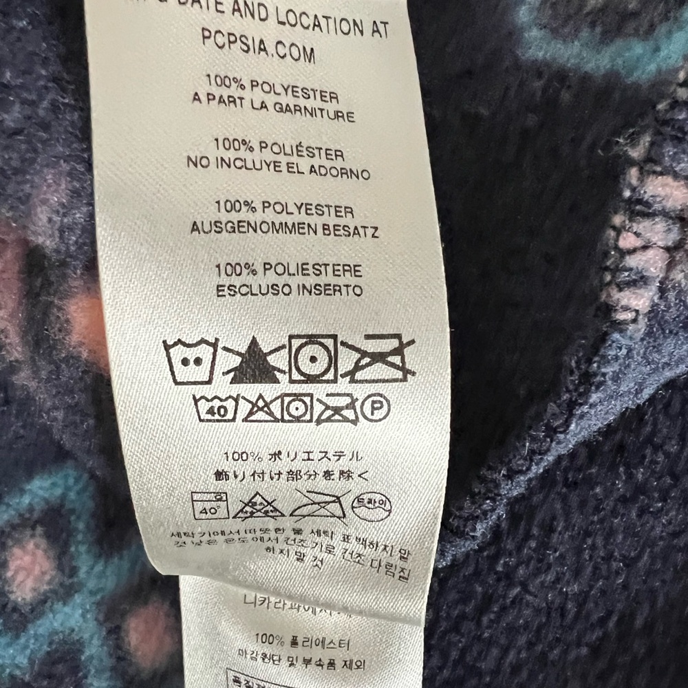 Patagonia Women’s Synchilla Snap-T Fleece Pullover, Space Spirits Pattern, Sz-XL - Picture 9 of 10